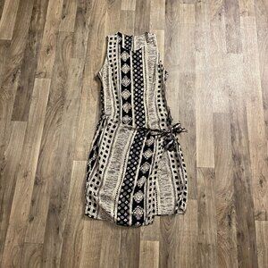 Alyn Paige Geometric Print Faux Wrap Mini Dress Size XS